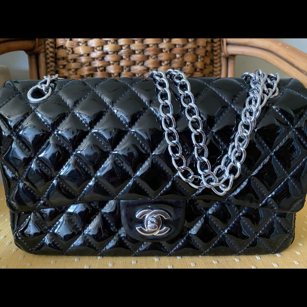 CHANEL Authentic Patent leather bag